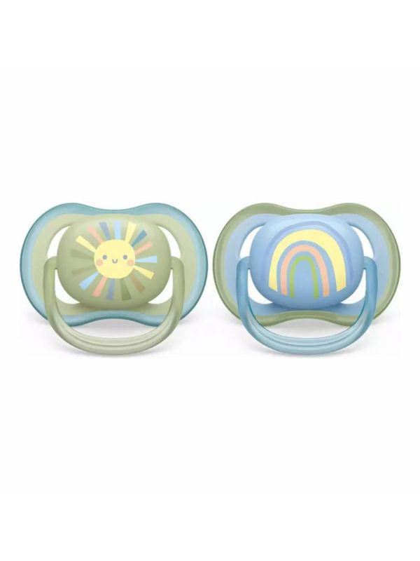 Philips Avent - Ultra Air pacifier 0-6mth, blue/sage