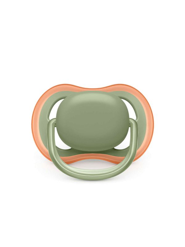 Philips Avent - Ultra Air pacifier 6-18mth, grey/green