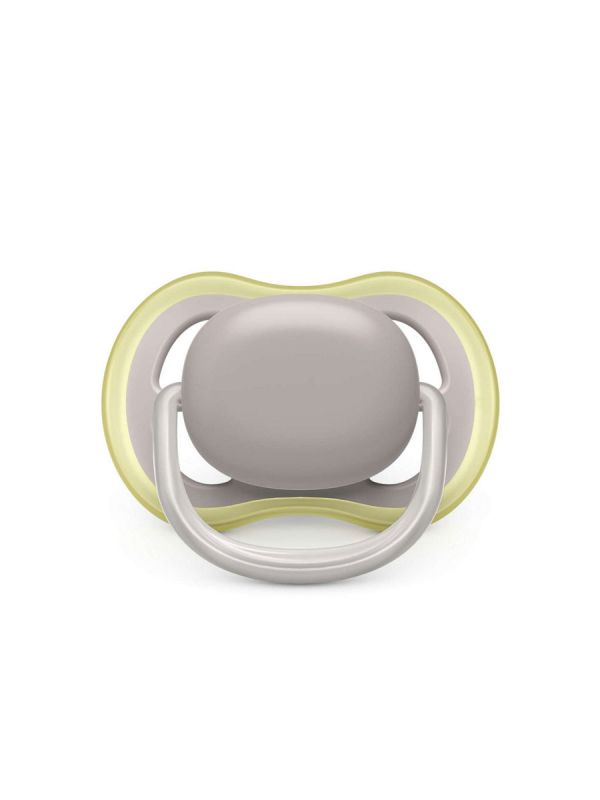 Philips Avent - Ultra Air pacifier 6-18mth, grey/green