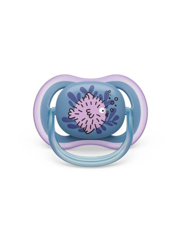 Philips Avent - Ultra Air pacifier 6-18mth, purple/blue