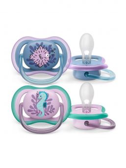 Philips Avent - Ultra Air pacifier 6-18mth, purple/blue