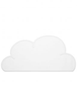 Cloud silicone place mat. The place mat stays firmly on the table and keeps the dishes and mess in one place.