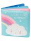 A colorful A Little Lovely Company bath book for baby's moments of joy.