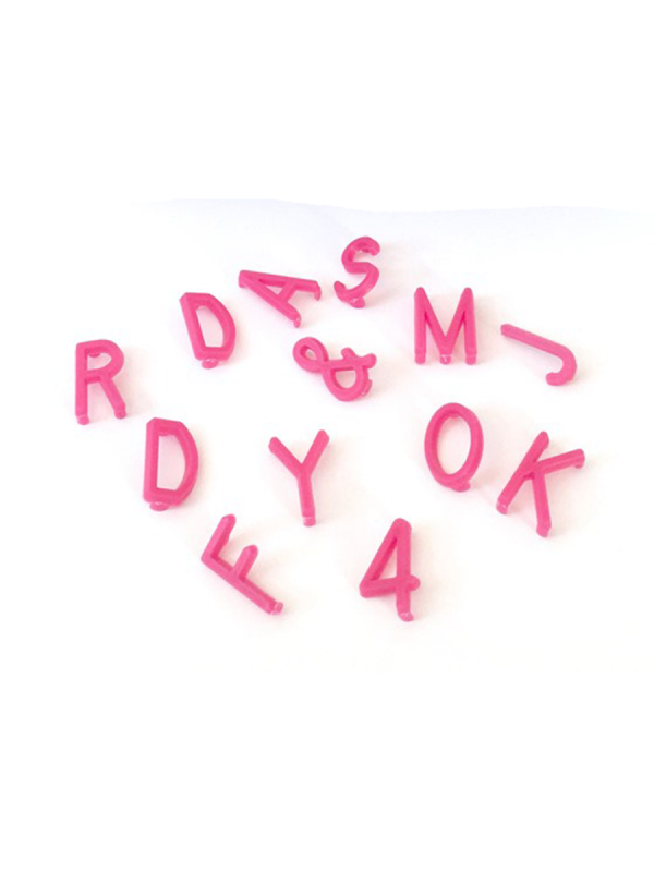 Letter Board letters (pink)