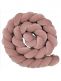 Cot edge protection 360cm, antique pink