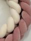 Cot edge protection 360cm, antique pink