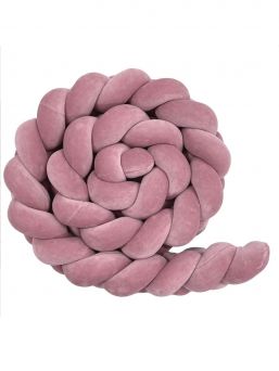 Cot edge protection 360cm, dirty pink