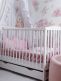 Cot edge protection 360cm, dirty pink