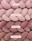 Cot edge protection 360cm, dirty pink