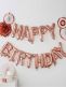 Ginger Ray foil balloon Happy Birthday, rosegold