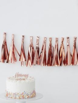 Ginger Ray Tassel Garland, rose gold