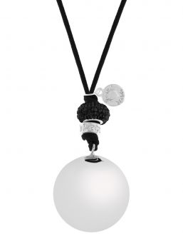 Bola for mom to be, babybell Bling Black Silver | PROUD MAMA