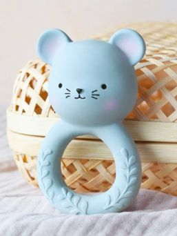 Sweet and practical A Little Lovely Company chew toy. Helps baby with itchy gums when teeth are coming. 100% natural rubber - safe for baby.  