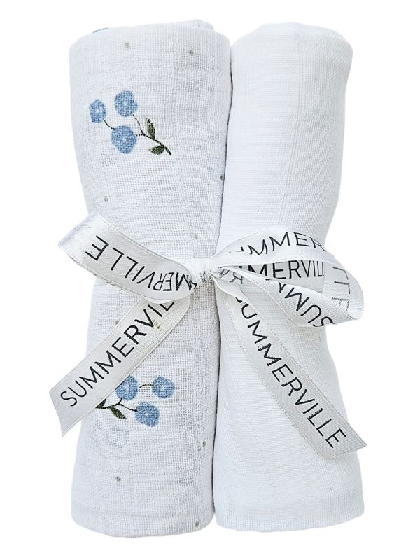 Cotton gauze 2pcs 70x70 cm – Bluebell