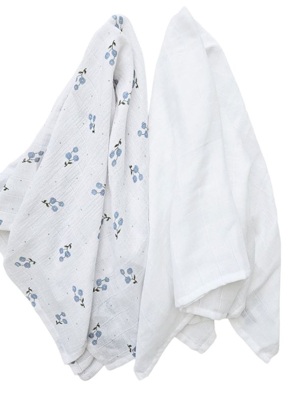 Cotton gauze 2pcs 70x70 cm – Bluebell