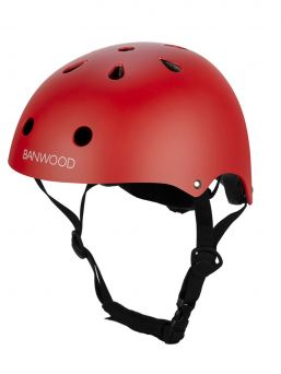 Bicycle helmet for children, red