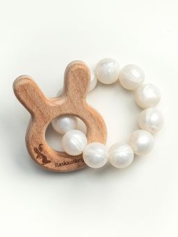 Bunny Ear Teether (pearl)