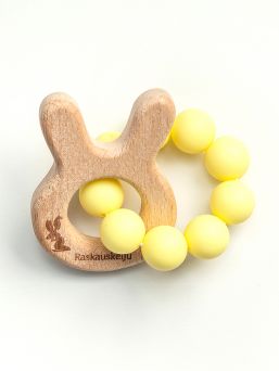 Bunny Ear Teether (yellow)