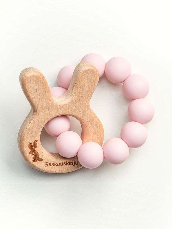 Bunny Ear Teether (rosa)