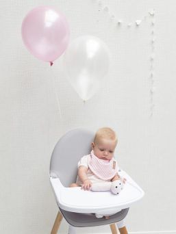 Baby's Only Hippo rattle is in the shape of a hippo and makes a soft rattle sound when your child is moving the rattle.