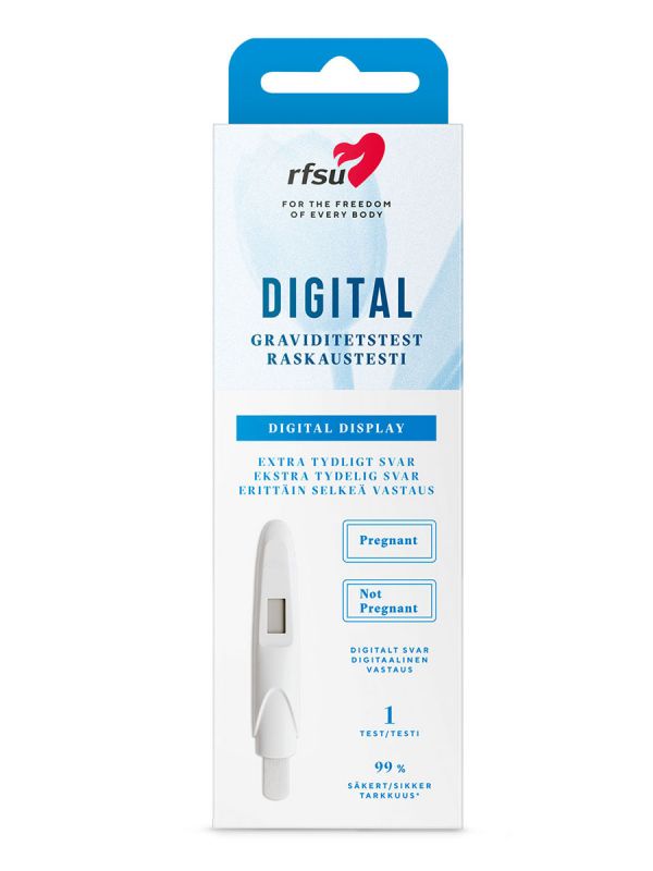 RFSU Digital Pregnancy Test – Digital pregnancy test with clear Pregnant/Not Pregnant result