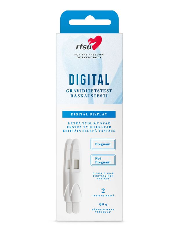RFSU Digital Pregnancy Test 2pcs – pregnancy test with clear results