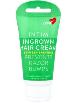 Hair Helper Cream prevents ingrown hair on bikini line, armpits and legs.