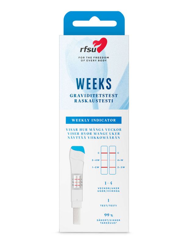 RFSU Weeks Pregnancy Test with Week Display 1pc – Shows the duration of pregnancy in weeks