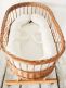 Rattan Moses Crib on Wheels – Breathable & Organic