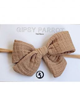 Bow headband Muslin collection (beige) | GIPSYPARROT