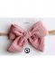 Beautiful and adorable Gipsyparrot Muslin collection bow headwrap for baby. All bow headwraps are made by hand. The fabrics are soft and the headband does not tighten or squeeze the baby's head.