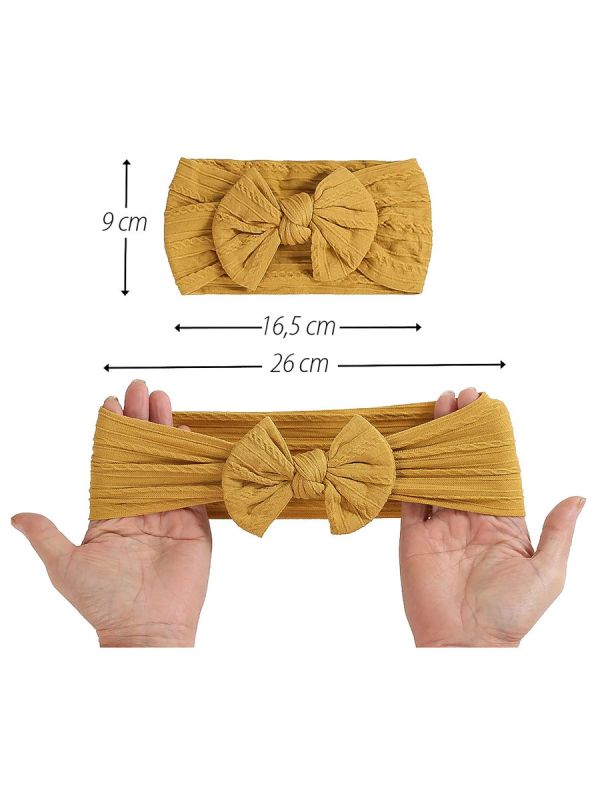 Wide bow headband for baby 3-pack