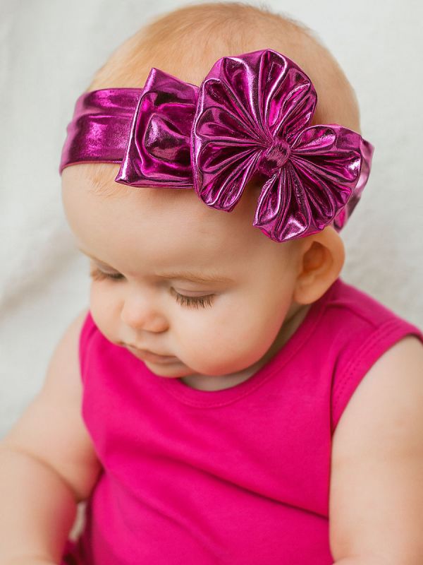 Bowheadwrap, metallic pink
