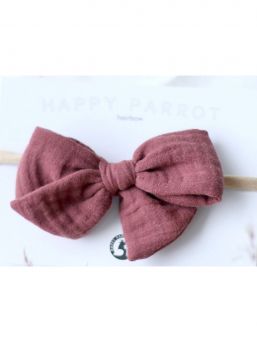 Bow headband Muslin collection, rosewood