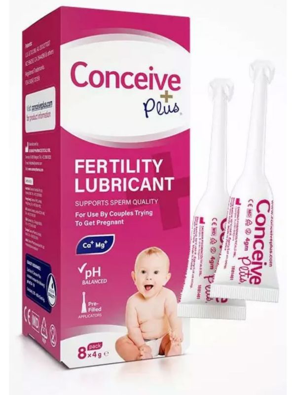 Sasmar Conceive plus ready applicators 8 x 4g sperm-friendly lubricant