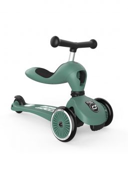 Scoot & Ride Highwaykick 1 scooter/kick moped, Forest