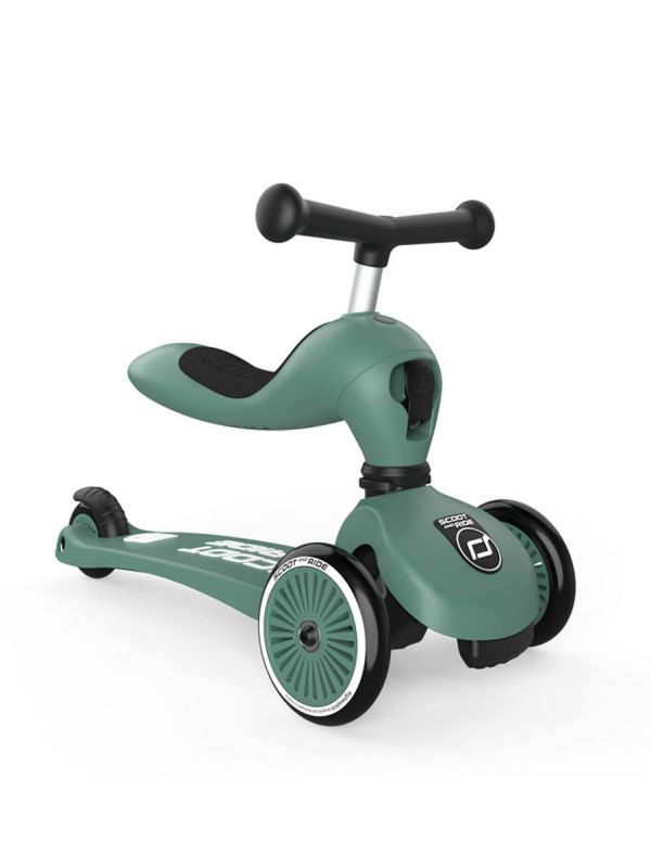 Scoot & Ride Highwaykick 1 scooter/kick moped, Forest