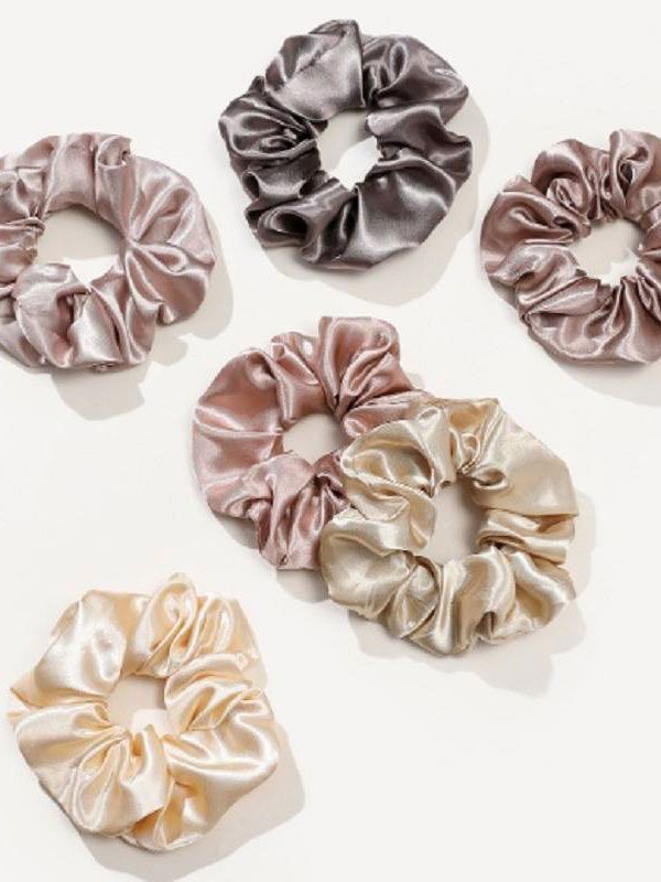 Scrunchie satin hair donut