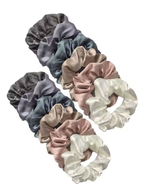 Scrunchie satin hair donut