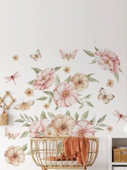 Wall sticker 140cm, Meadow Flowers