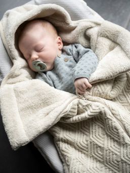 Sierra footmuff for baby car seat 0+ – Urban taupe