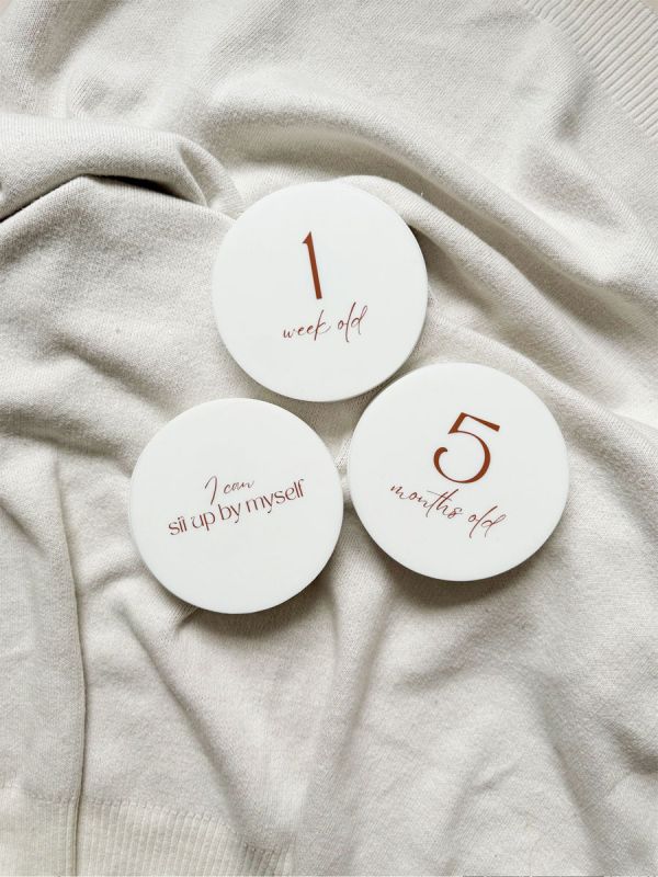 Silicone monthly cards for your baby – for memories of the first year