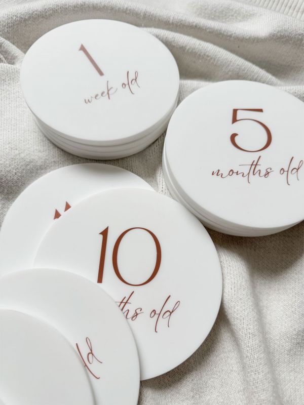Silicone monthly cards for your baby – for memories of the first year