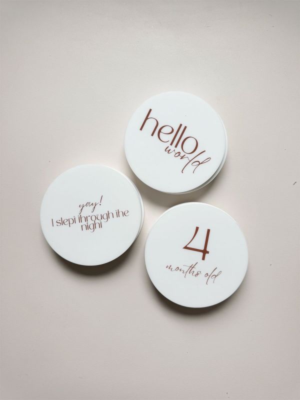 Silicone monthly cards for your baby – for memories of the first year