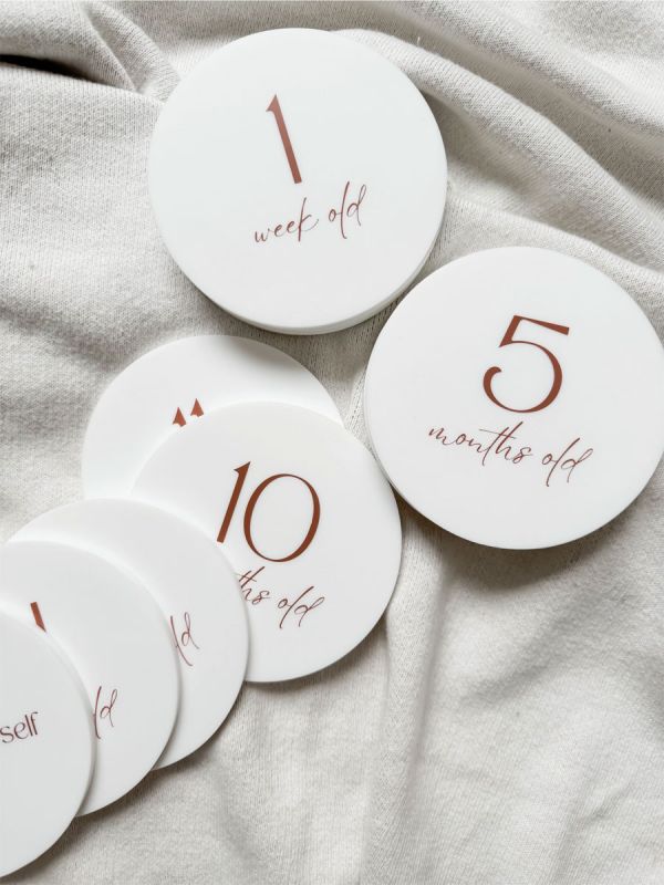 Silicone monthly cards for your baby – for memories of the first year