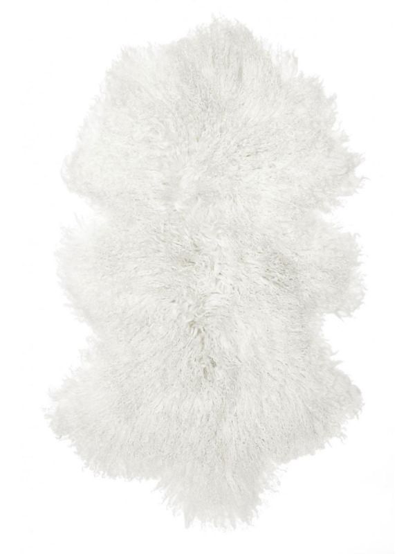 Skinnwille Shansi long-haired sheepskin for baby, white