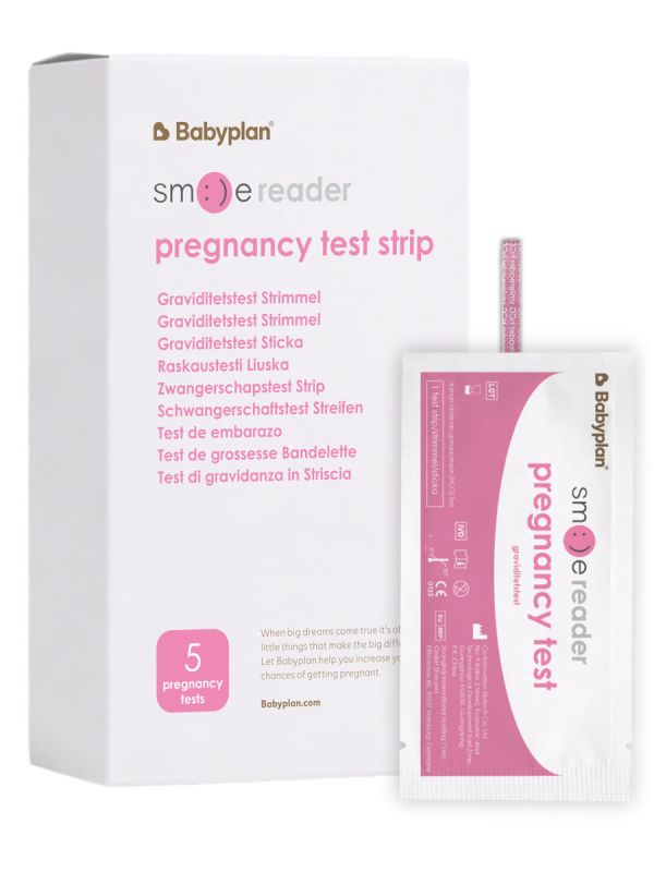 SmileReader Pregnancy Test 5 pcs + App | Highly Sensitive 10 mIU/ml Pregnancy Test