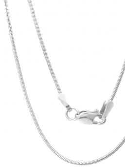 Silver plated necklace Snake 70cm