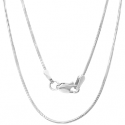 Silver plated necklace  Snake 70cm