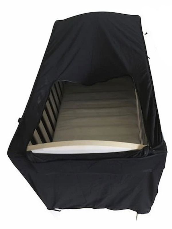 SnoozeShade cot blackout curtain - help for rooms that are difficult to darken.